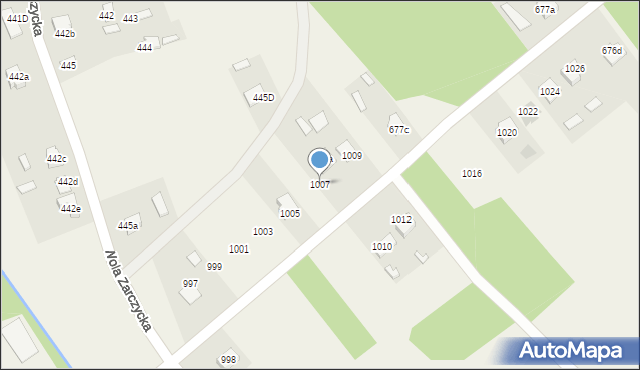Wola Zarczycka, Wola Zarczycka, 1007, mapa Wola Zarczycka