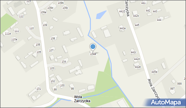 Wola Zarczycka, Wola Zarczycka, 104a, mapa Wola Zarczycka