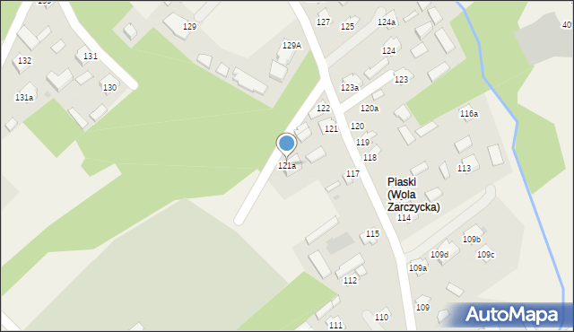 Wola Zarczycka, Wola Zarczycka, 121a, mapa Wola Zarczycka
