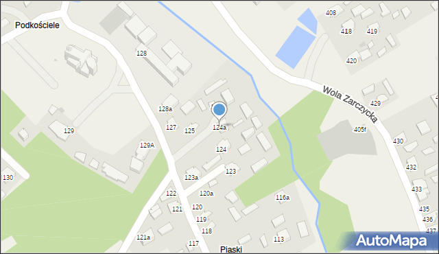 Wola Zarczycka, Wola Zarczycka, 124a, mapa Wola Zarczycka