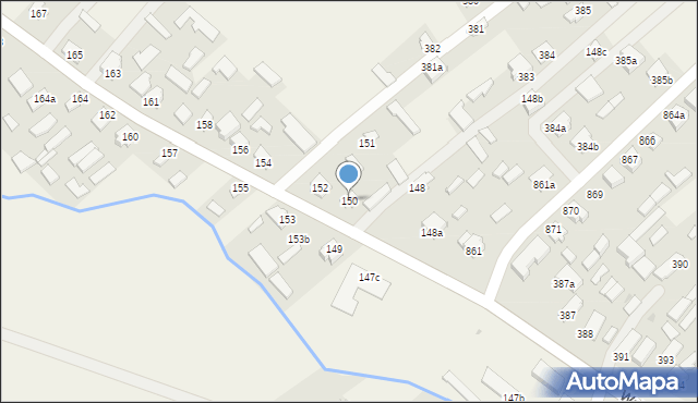 Wola Zarczycka, Wola Zarczycka, 150, mapa Wola Zarczycka