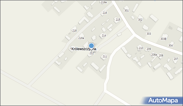 Wola Zarczycka, Wola Zarczycka, 212, mapa Wola Zarczycka