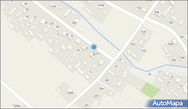 Wola Zarczycka, Wola Zarczycka, 22, mapa Wola Zarczycka