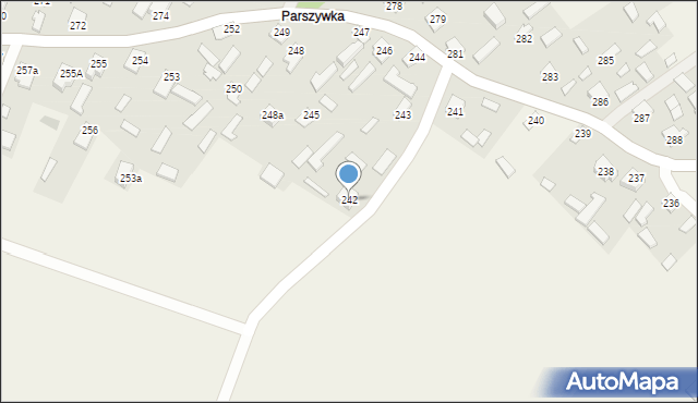 Wola Zarczycka, Wola Zarczycka, 242, mapa Wola Zarczycka