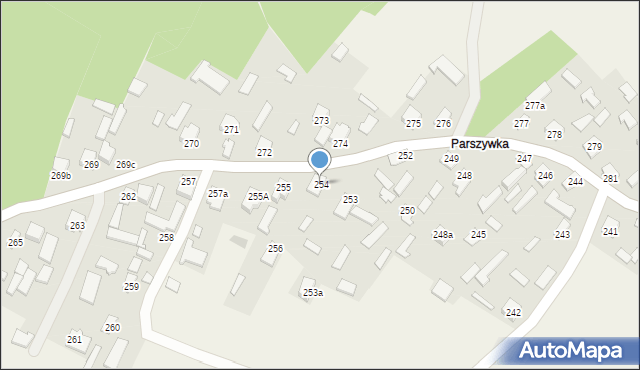 Wola Zarczycka, Wola Zarczycka, 254, mapa Wola Zarczycka