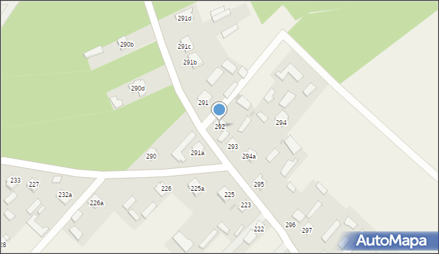 Wola Zarczycka, Wola Zarczycka, 292, mapa Wola Zarczycka