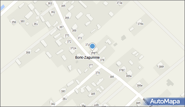 Wola Zarczycka, Wola Zarczycka, 376, mapa Wola Zarczycka