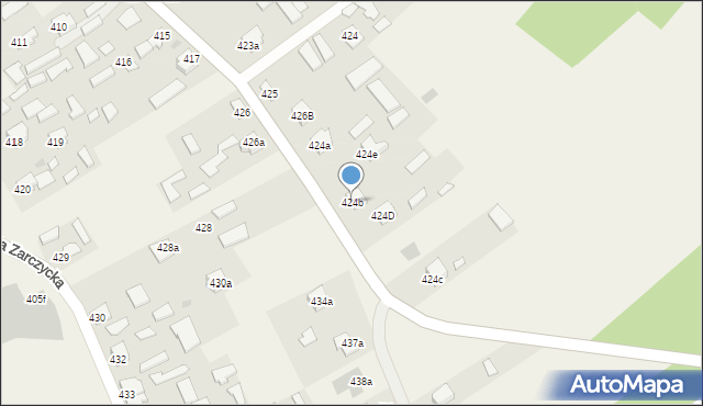 Wola Zarczycka, Wola Zarczycka, 424b, mapa Wola Zarczycka