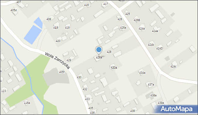 Wola Zarczycka, Wola Zarczycka, 428a, mapa Wola Zarczycka