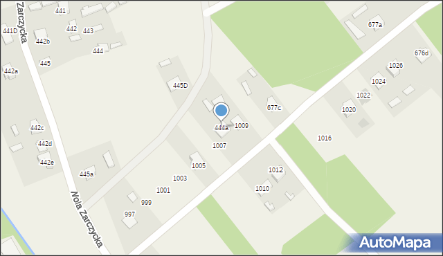 Wola Zarczycka, Wola Zarczycka, 444a, mapa Wola Zarczycka