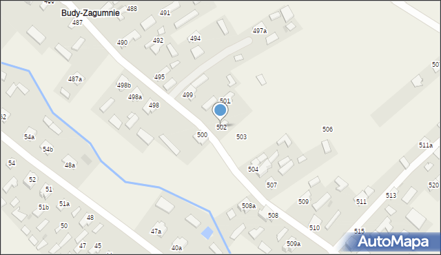 Wola Zarczycka, Wola Zarczycka, 502, mapa Wola Zarczycka