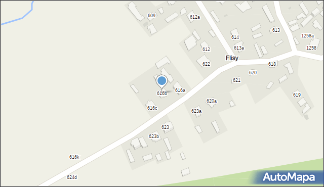 Wola Zarczycka, Wola Zarczycka, 616b, mapa Wola Zarczycka