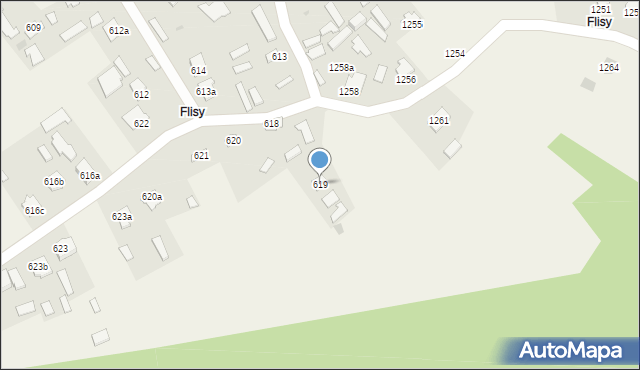 Wola Zarczycka, Wola Zarczycka, 619, mapa Wola Zarczycka