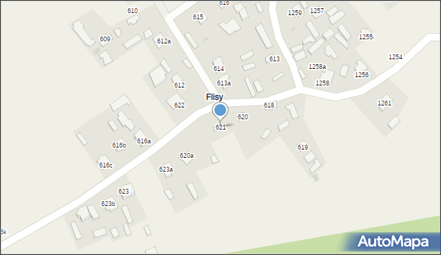 Wola Zarczycka, Wola Zarczycka, 621, mapa Wola Zarczycka