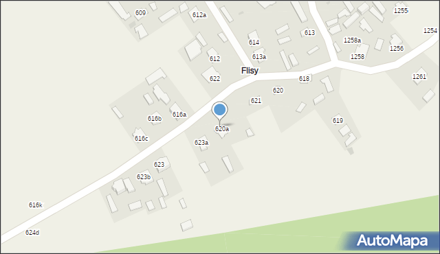 Wola Zarczycka, Wola Zarczycka, 621a, mapa Wola Zarczycka