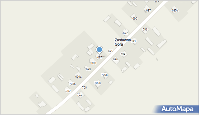 Wola Zarczycka, Wola Zarczycka, 697, mapa Wola Zarczycka