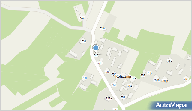 Wola Zarczycka, Wola Zarczycka, 747, mapa Wola Zarczycka