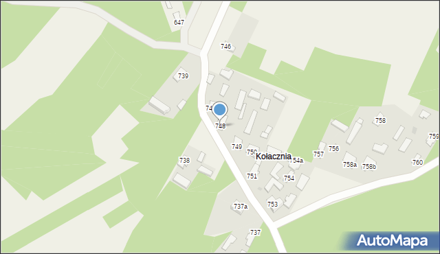 Wola Zarczycka, Wola Zarczycka, 748, mapa Wola Zarczycka