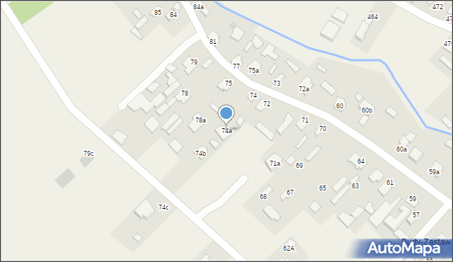 Wola Zarczycka, Wola Zarczycka, 74a, mapa Wola Zarczycka