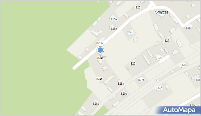 Wola Zarczycka, Wola Zarczycka, 824e, mapa Wola Zarczycka