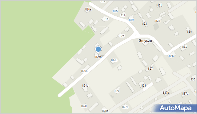 Wola Zarczycka, Wola Zarczycka, 825a, mapa Wola Zarczycka