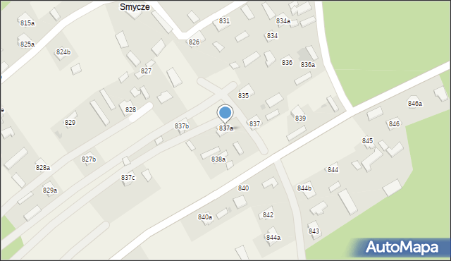 Wola Zarczycka, Wola Zarczycka, 837a, mapa Wola Zarczycka