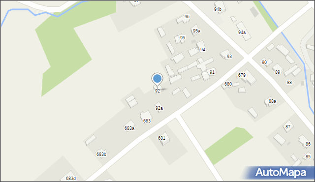 Wola Zarczycka, Wola Zarczycka, 92, mapa Wola Zarczycka