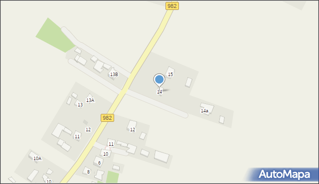 Wola Zdakowska, Wola Zdakowska, 14, mapa Wola Zdakowska