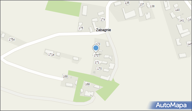 Wola Zdakowska, Wola Zdakowska, 172, mapa Wola Zdakowska