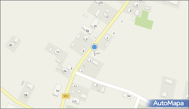 Wola Zdakowska, Wola Zdakowska, 3, mapa Wola Zdakowska