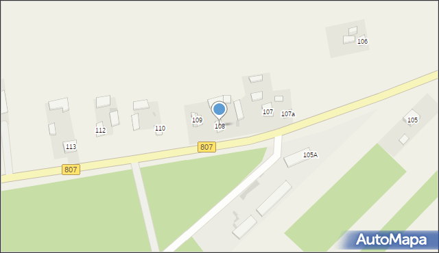 Wola Żelechowska, Wola Żelechowska, 108, mapa Wola Żelechowska