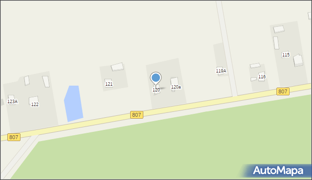 Wola Żelechowska, Wola Żelechowska, 120, mapa Wola Żelechowska