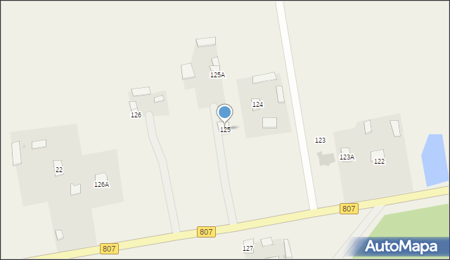 Wola Żelechowska, Wola Żelechowska, 125, mapa Wola Żelechowska