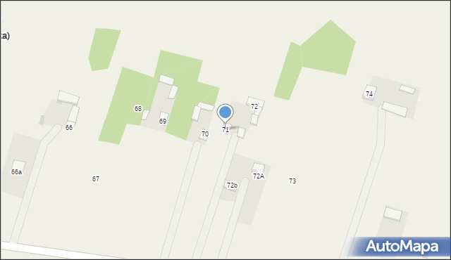 Wola Żelechowska, Wola Żelechowska, 71, mapa Wola Żelechowska