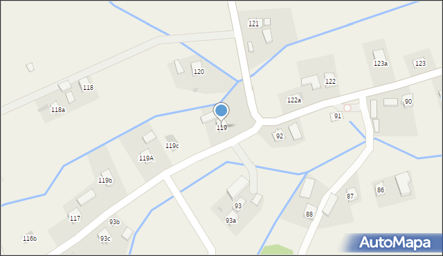 Wola Zgłobieńska, Wola Zgłobieńska, 119, mapa Wola Zgłobieńska