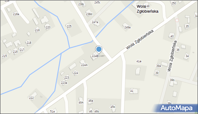 Wola Zgłobieńska, Wola Zgłobieńska, 224C, mapa Wola Zgłobieńska