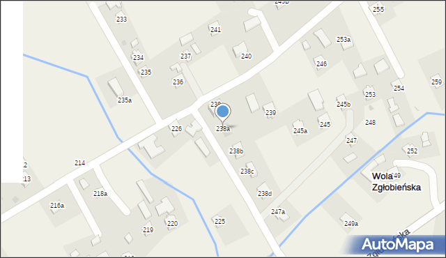 Wola Zgłobieńska, Wola Zgłobieńska, 238a, mapa Wola Zgłobieńska