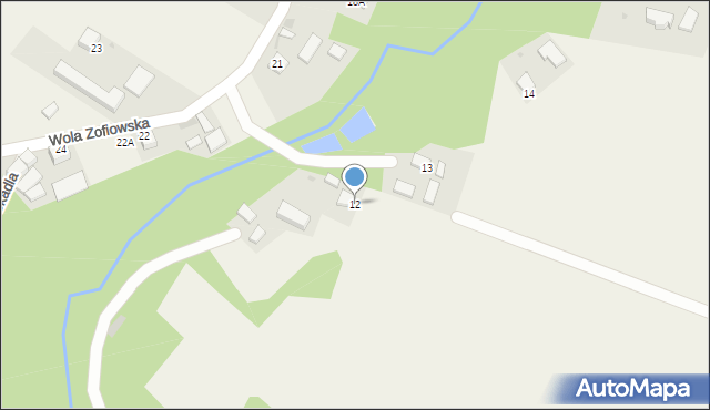 Wola Zofiowska, Wola Zofiowska, 12, mapa Wola Zofiowska