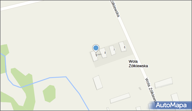 Wola Żółkiewska, Wola Żółkiewska, 9, mapa Wola Żółkiewska