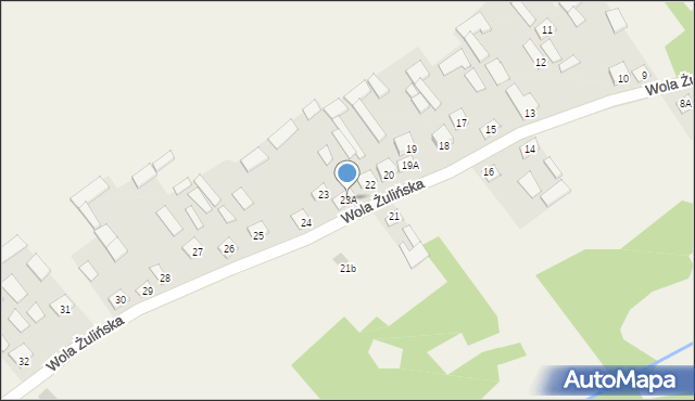 Wola Żulińska, Wola Żulińska, 23A, mapa Wola Żulińska