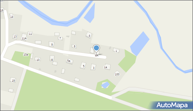 Wola Życka, Wola Życka, 4A, mapa Wola Życka