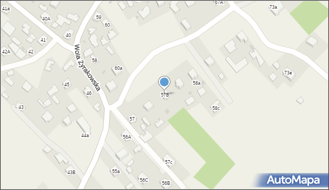 Wola Żyrakowska, Wola Żyrakowska, 57B, mapa Wola Żyrakowska