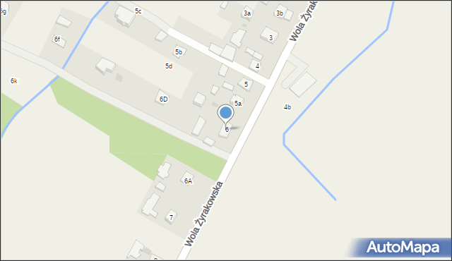 Wola Żyrakowska, Wola Żyrakowska, 6, mapa Wola Żyrakowska