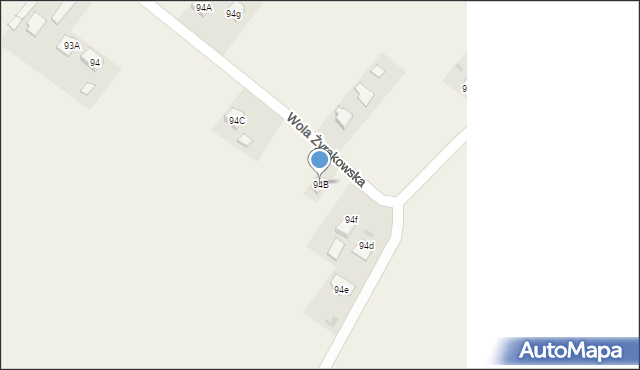 Wola Żyrakowska, Wola Żyrakowska, 94B, mapa Wola Żyrakowska