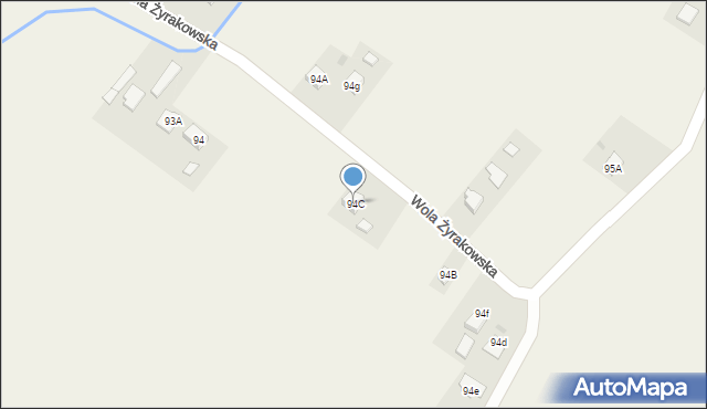 Wola Żyrakowska, Wola Żyrakowska, 94C, mapa Wola Żyrakowska