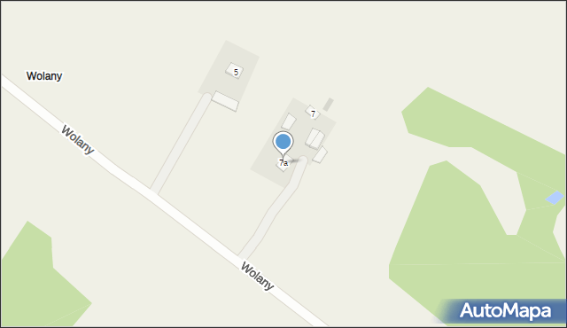 Wolany, Wolany, 7a, mapa Wolany
