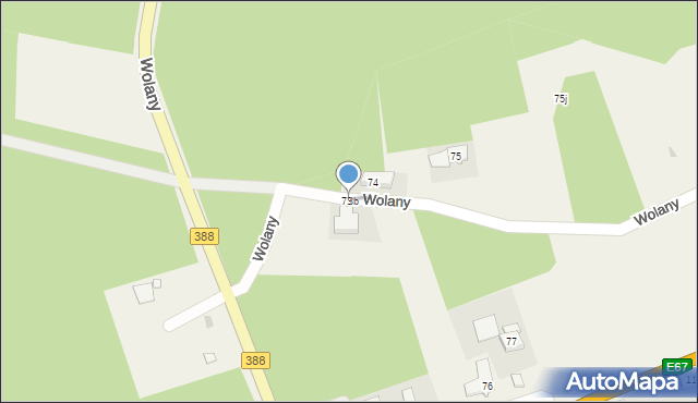 Wolany, Wolany, 73b, mapa Wolany