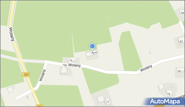 Wolany, Wolany, 75, mapa Wolany