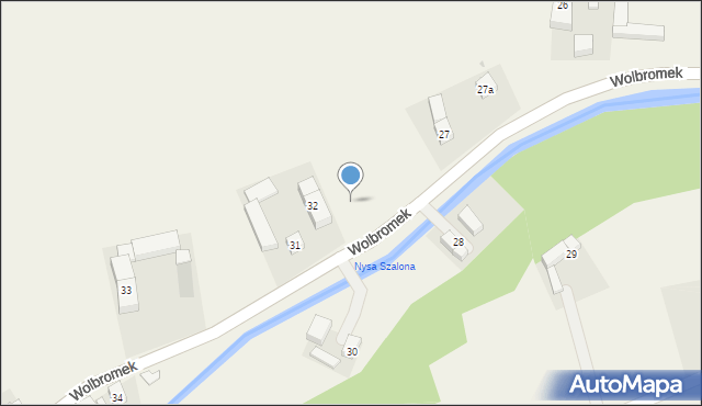 Wolbromek, Wolbromek, 32a, mapa Wolbromek