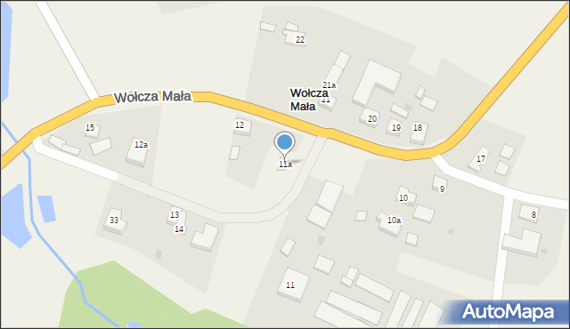 Wołcza Mała, Wołcza Mała, 11a, mapa Wołcza Mała